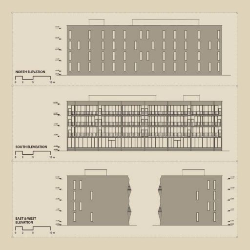Yasin Delavar | Portfolio / 101-Unit Residential Complex / Blueprints / 101-Blueprints-elevation